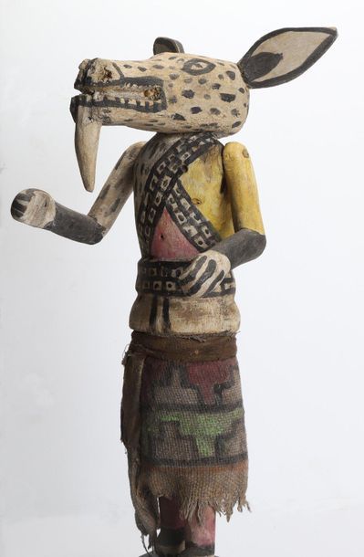Decorative doll with animal head made of...