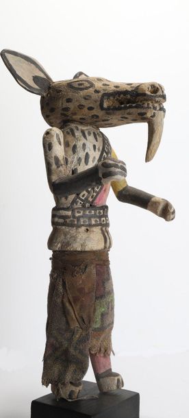 Decorative doll with animal head made of...