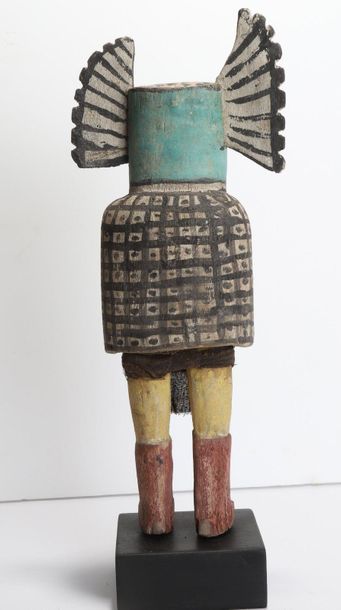 Decorative doll in polychrome wood.

Kachina,...