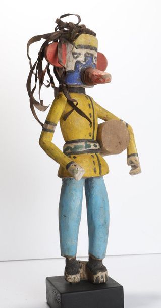 Decorative doll in polychrome wood.

Kachina,...