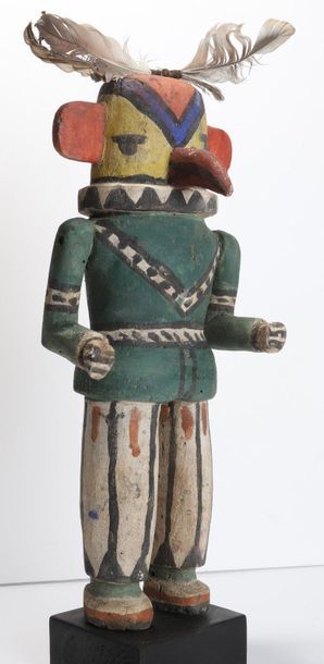 Decorative doll in polychrome wood.

Kachina,...