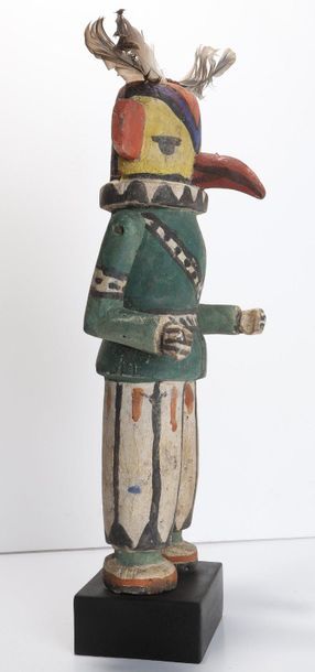 Decorative doll in polychrome wood.

Kachina,...