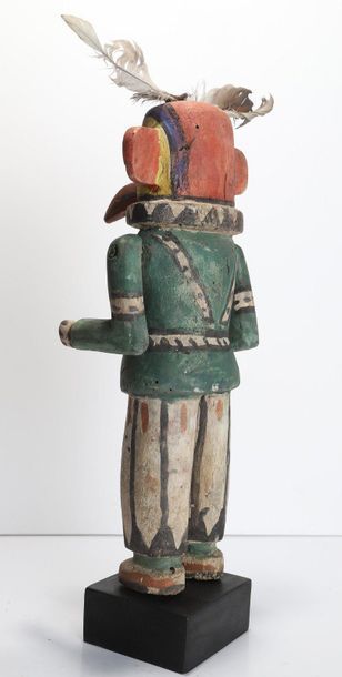 Decorative doll in polychrome wood.

Kachina,...