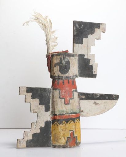 Decorative doll in polychrome wood.

Kachina,...