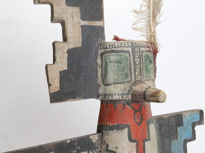 Decorative doll in polychrome wood.

Kachina,...