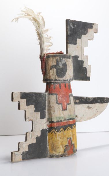 Decorative doll in polychrome wood.

Kachina,...