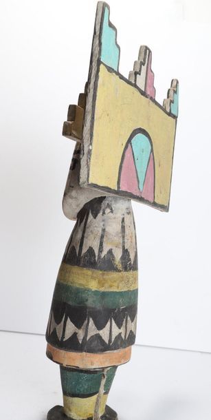 Decorative doll in polychrome wood.

Kachina,...