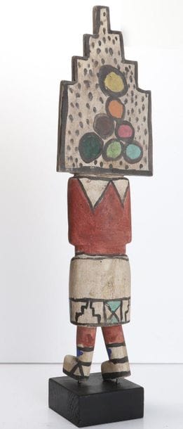 Decorative doll in polychrome wood.

Kachina,...