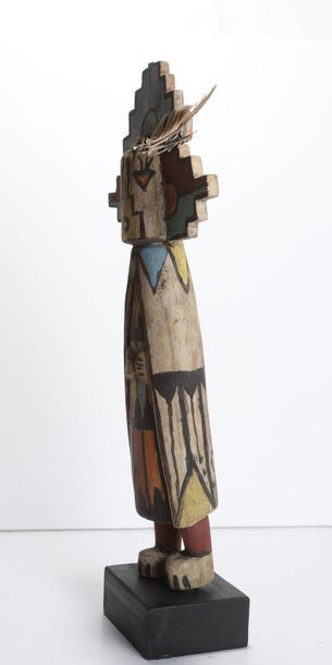 Decorative doll in polychrome wood.

Kachina,...