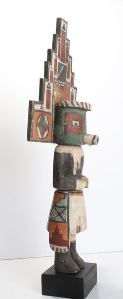 Decorative doll in polychrome wood.

Kachina,...