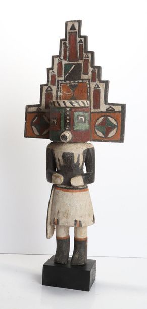 Decorative doll in polychrome wood.

Kachina,...