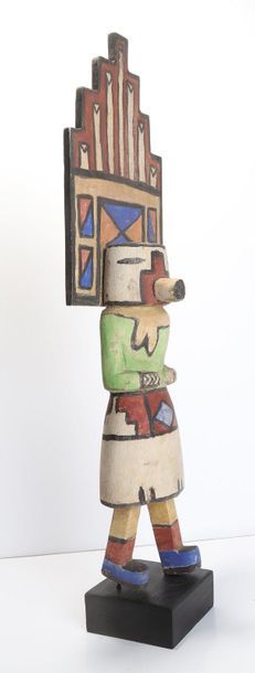 Decorative doll in polychrome wood.

Kachina,...