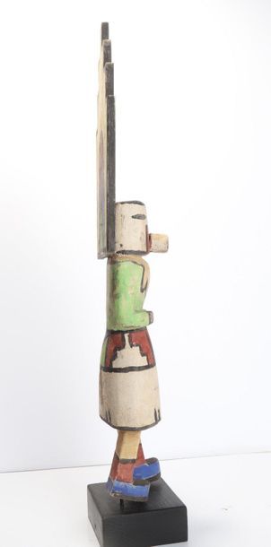 Decorative doll in polychrome wood.

Kachina,...