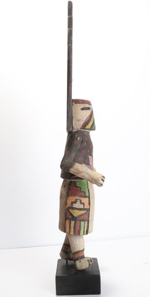 Decorative doll in polychrome wood.

Kachina,...