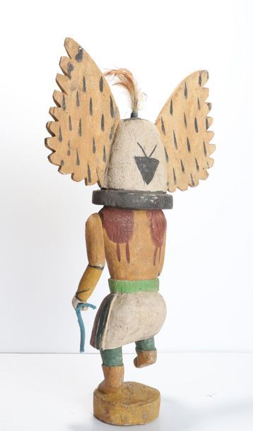 Decorative doll in polychrome wood.

Kachina,...