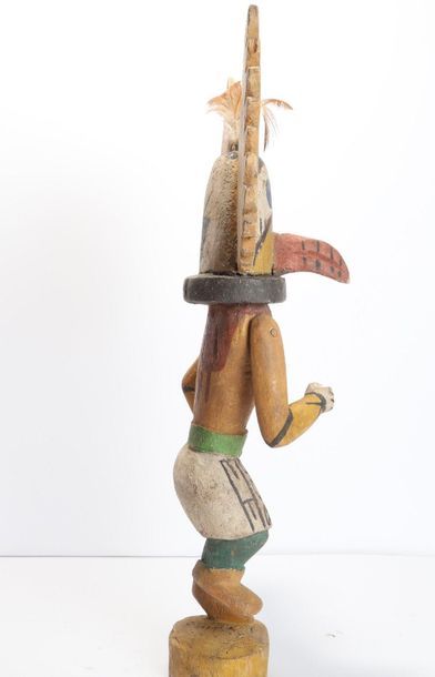Decorative doll in polychrome wood.

Kachina,...