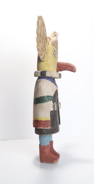 Decorative doll in polychrome wood.

Kachina,...