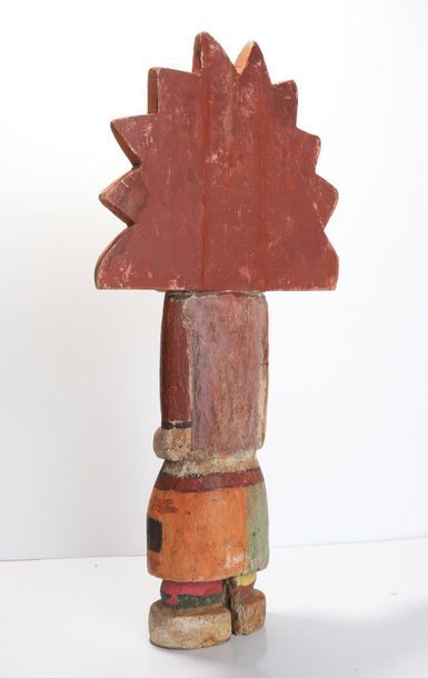 Decorative doll in polychrome wood.

Kachina,...
