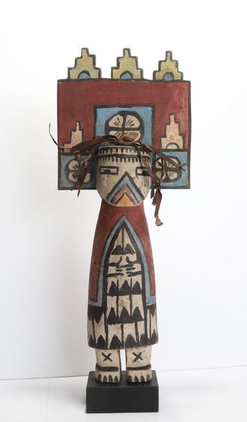 Decorative doll in polychrome wood.

Kachina,...