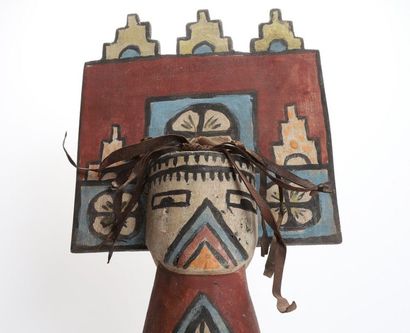 Decorative doll in polychrome wood.

Kachina,...