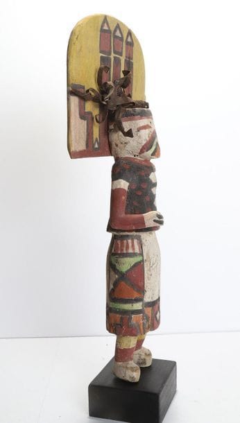 Decorative doll in polychrome wood.

Kachina,...