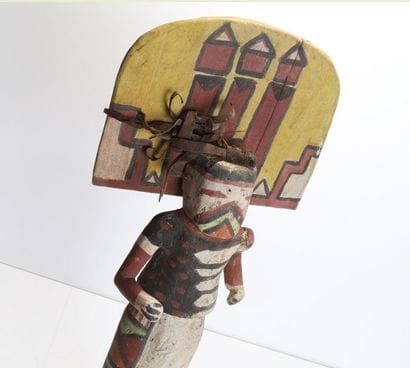 Decorative doll in polychrome wood.

Kachina,...
