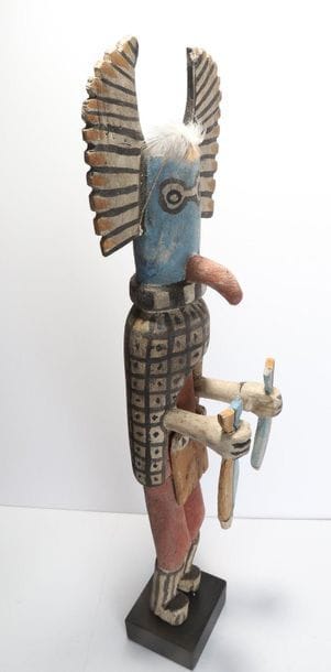 Decorative doll in polychrome wood.

Kachina,...