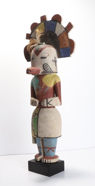 Decorative doll in polychrome wood.

Kachina,...
