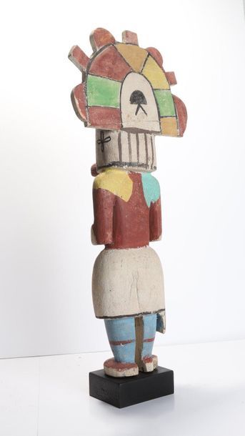 Decorative doll in polychrome wood.

Kachina,...
