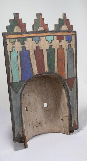 Anthropomorphic decorative mask with two...