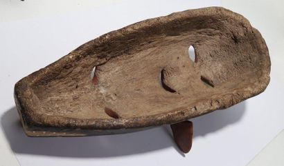 Decorative double mask with a human face...
