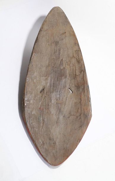 Decorative geometric mask, the nose symbolized...