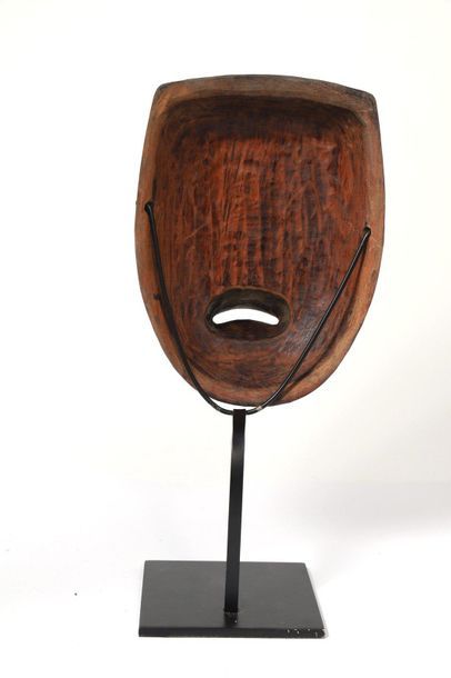 Anthropomorphic mask with a face with deeply...