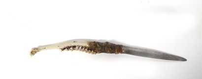 Trapper's knife, the handle formed from the...