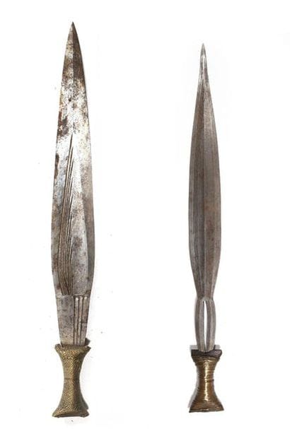 Set consisting of: a sword with a leaf-shaped...