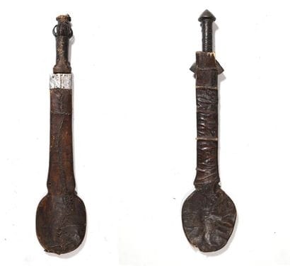 Set consisting of a short sword, the scabbard...