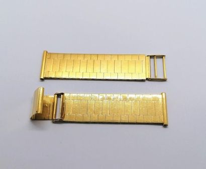 BRACELET de montre en or jaune 18K (750/°°),...