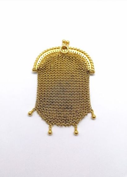 PORTE MONNAIE en or jaune 18K (750/°°), en...