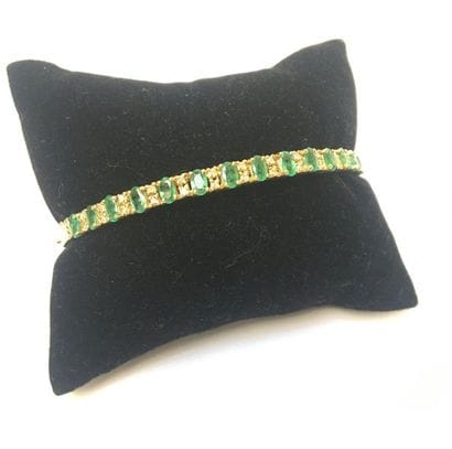 BRACELET JONC rigide ovale ouvrant en argent...