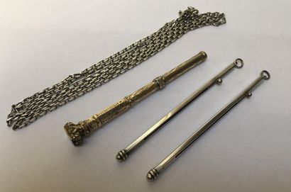 ENSEMBLE en argent 925/°° composé d'un sautoir...