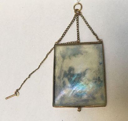 PENDENTIF rectangulaire ouvrant composé d'un...