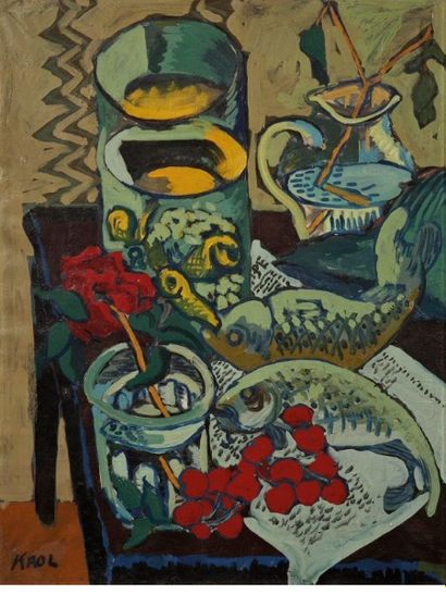 Abraham KROL (1919-2005)

Still life with...