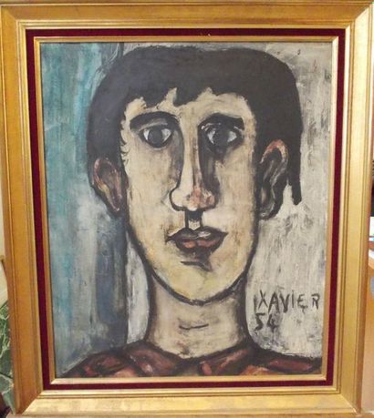 XAVIER

Portrait of a Man, 1954

Oil on canvas,...