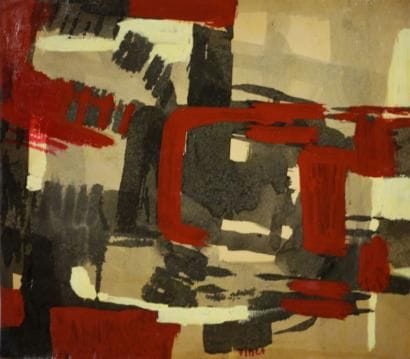 Georges VINCE (1913 -1991)

Gouache on varnish...