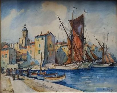FRANK WILLE

The Port of Saint Tropez

Watercolor...