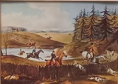 Pair of Hunting Scenes with English Horseback

Framed...