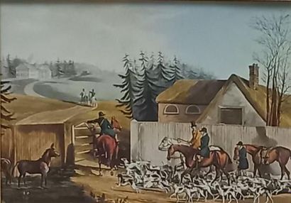 Pair of Hunting Scenes with English Horseback

Framed...