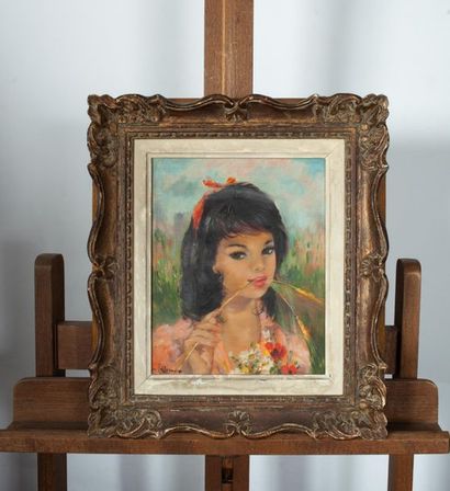 HEROUX A.

Portrait of a young girl

Oil...