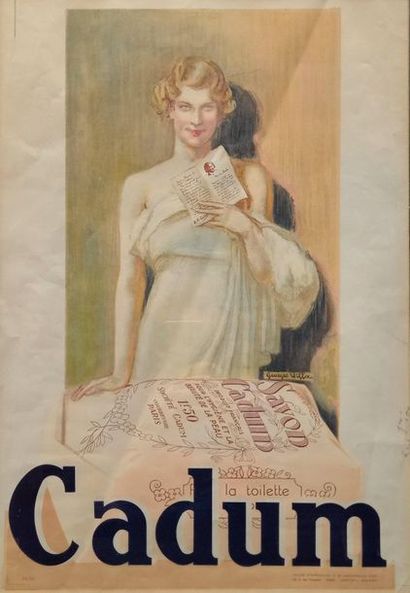 Advertising poster CADUM. Trial print run.

52...