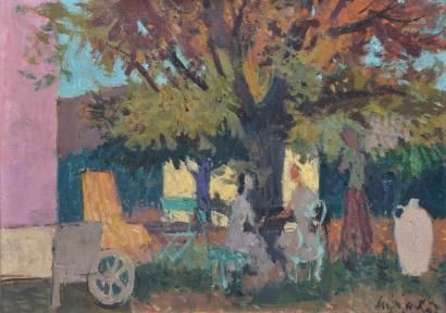 Jean AUJAME (1905 -1965) 

Three women in...